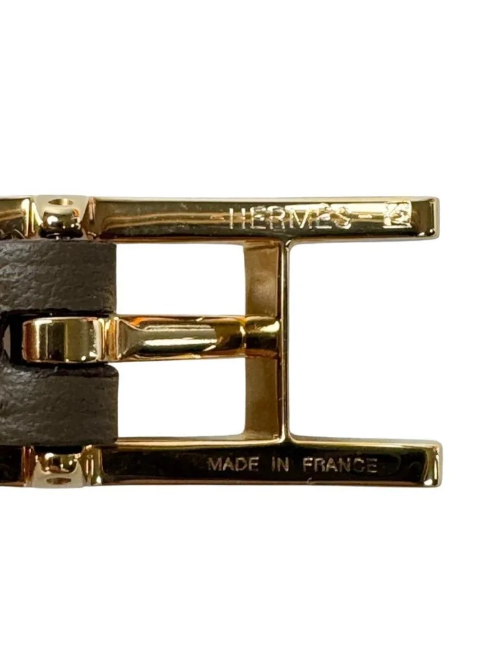 Hermes Behapi Double Tour Bracelet Gold Etoupe